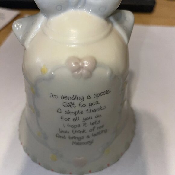 Precious Moments “White Christmas” Musical Bell Box — Girl Mailing Snowball - Picture 9 of 12